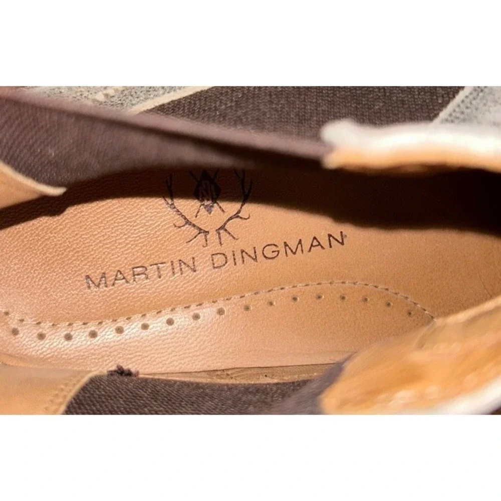 Martin Dingman Blue‎ Ridge Suede Chelsea Boots Size 9 Mens Wingtips